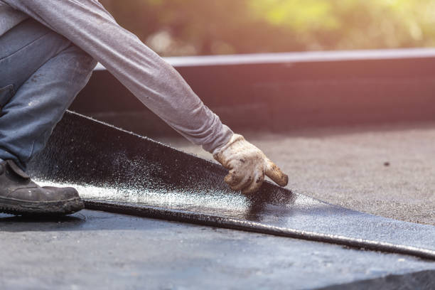 Professional Exterior Waterproofing technician working in Pennville, IN